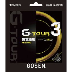 G-TOUR3 17 TSGT31SY ソリッドイエロー [硬式テニス ストリング ガット]