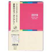 カラーダイアリー 2019年版 A5 ピンク NSF-A501-19P