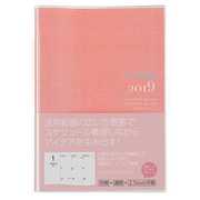 グリッドダイアリー 2019年版 ノーマルタイプ A5 ピンク DUB-A502V-19P