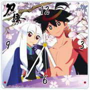 刀語 アクリル掛時計 とがめ＆鑢七花 A [キャラクターグッズ]