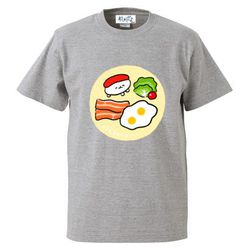 ヨドバシ Com マズル おしゅしだよ 朝ごはんtシャツ グレー M キャラクターグッズ 通販 全品無料配達