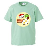 おしゅしだよ 朝ごはんTシャツ ミントグリーン S [キャラクターグッズ]