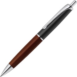 ボールペン フィラーレウッド 0.7mm ノック式 インク色：黒 本体色：ウッドブラック 天然木グリップ エマルジョンインク使用 P-BA76-WDBK