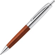 ボールペン フィラーレウッド 0.7mm ノック式 インク色:黒 本体色:ウッドシルバー 天然木グリップ エマルジョンインク使用 P-BA76-WDS