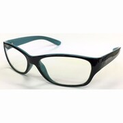 OUTDOOR PRODUCTS PCタイプ ブルーライトカット フレームカラー:ブラック/ブルー レンズカラー:PCクリア ODP2014-7