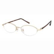 Reading Glasses Collection パソコンリーダー ブルーライトカット PR23 ゴールド/ブラウン +2.0