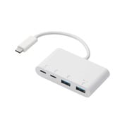 USBハブ USB3.1 Gen1 PD対応 Type-Cコネクタ Aメス2ポート Cメス2ポート バスパワー ホワイト U3HC-A423P5WH