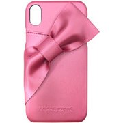 74174 [iPhone XR用ケース LAISSE PASSE ドレープリボン/ローズピンク 背面型]