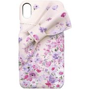 74175 [iPhone XR用ケース LAISSE PASSE ドレープリボン/パネルフラワー 背面型]