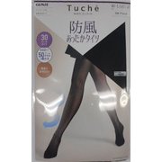 防風あったかタイツ M～L ブラック 30デニール TUW36R