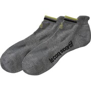 QG0074 N600 [抗菌防臭アンクル丈ソックス メンズ 25～27cm ミックスグレー]