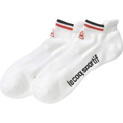 QG0074 N942 [抗菌防臭アンクル丈ソックス メンズ 25～27cm ホワイト]