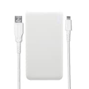 モバイルバッテリー スマートIC搭載 超タフmicroUSBケーブル付属 5,000mAh ホワイト OWL-LPB5005K-WH