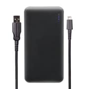 モバイルバッテリー スマートIC搭載 超タフmicroUSBケーブル付属 10,000mAh ブラック OWL-LPB10005K-BK