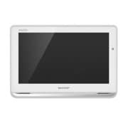 液晶テレビ ポータブル 防水 地上・BS 12V型 ホワイト AQUOSポータブル 2T-C12APW