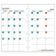 2019年 バイブルサイズ リフィル マンスリー DIARY フルカラー印刷 SBBRF-M-01