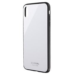 LP-IPLGSWH [iPhone XS Max用 背面ガラスシェルケース SHELL GLASS ホワイト]