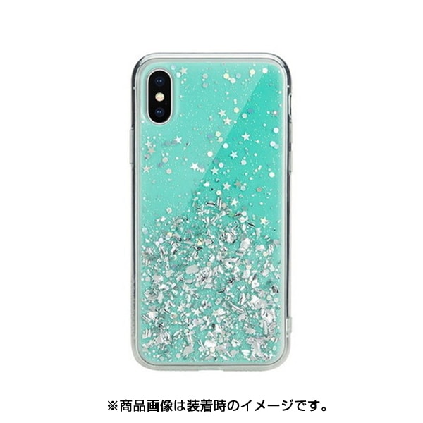 Se I9scstpsf Mt Iphone Xs X用 ケース キラキラ ラメ 入り ハード ストラップ ホール 付き Starfield Mint For