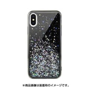 SE_I9SCSTPSF_UB [iPhone XS/X用 ケース キラキラ ラメ 入り ハード ケース ストラップ ホール 付き StarField/UltraBlack for iPhone XS]