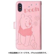 791 [iPhone XS/X用 ストーン手帳型 プーさん桃]