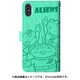 792 [iPhone XS/X用 ストーン手帳型 エイリアン緑]