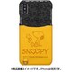 812 [iPhone XS/X用 ポケットジャケットケース スヌーピー 黄黒]