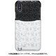 813 [iPhone XS/X用 ポケットジャケットケース スヌーピー総柄 白黒]