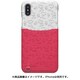 814 [iPhone XS用 ポケットジャケットケース スヌーピー総柄 白桃]