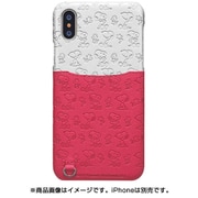 814 [iPhone XS用 ポケットジャケットケース スヌーピー総柄 白桃]