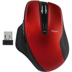 無線マウス 5ボタン レッド MUS-RKF155R