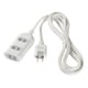 2ピン式電源タップ 3個口 2m ホワイト BCTAPST2320WH