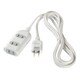2ピン式電源タップ 3個口 3m ホワイト BCTAPST2330WH