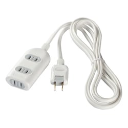 2ピン式電源タップ 3個口 雷サージ防止 1m ホワイト BCTAPSG2310WH