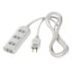 2ピン式電源タップ 4個口 1m ホワイト BCTAPST2410WH
