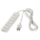 2ピン式電源タップ 6個口 2m ホワイト BCTAPST2620WH