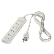 2ピン式電源タップ 6個口 2m ホワイト BCTAPST2620WH