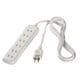 2ピン式電源タップ 6個口 3m ホワイト BCTAPST2630WH