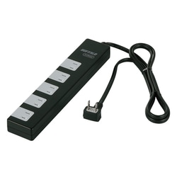 2ピン式電源タップ 10個口 1.5m ブラック BCTAPSD21015BK