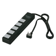 2ピン式電源タップ 10個口 1.5m ブラック BCTAPSD21015BK