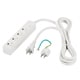 RoHS 3ピン式電源タップ 4個口 マグネット 5m ホワイト BCTAPMS3450WH