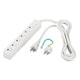 RoHS 3ピン式電源タップ 6個口 マグネット 3m ホワイト BCTAPMS3630WH