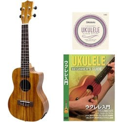 ウクレレ コンサートサイズ ピックアップ付き仕様 コア材 ギアペグ仕様 YU-C-01KE 教則DVDセット