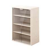 収納家具(DEALS-ディールズ-) ガラスキャビネット ホワイトオーク DS60-GD