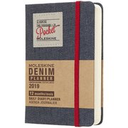 2019年手帳 デイリー Pocket デニム ブラック DDN12DC2Y19
