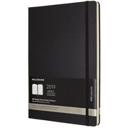 2019年手帳 プロウィークリーバーチカル A4 ブラック DHB12PRO5Y19