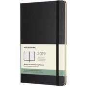 2019年手帳 ウィークリーホリゾンタル Large ブラック DHB12WH3Y19