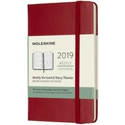 2019年手帳 ウィークリーホリゾンタル Pocket レッド DHF212WH2Y19