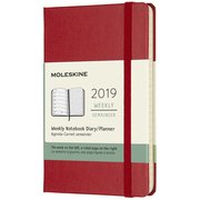 2019年手帳 ウィークリー Pocket レッド DHF212WN2Y19