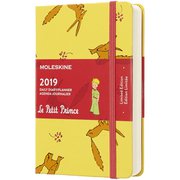 2019年手帳 デイリー Pocket 星の王子さま イエロー DPP12DC2Y19