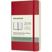 2019年手帳 ウィークリー Pocket ソフトカバー レッド DSF212WN2Y19